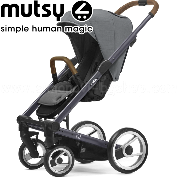 Mutsy Stroller i2 Heritage Dark Grey Concrete