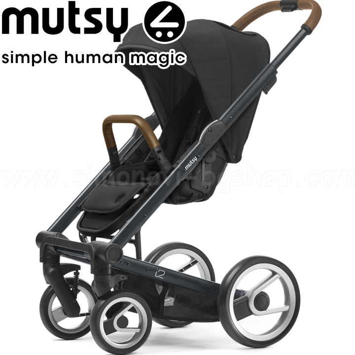 Mutsy Stroller i2 Heritage Green Blue Black