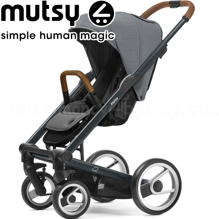 Mutsy Stroller i2 Heritage Green Blue Concrete
