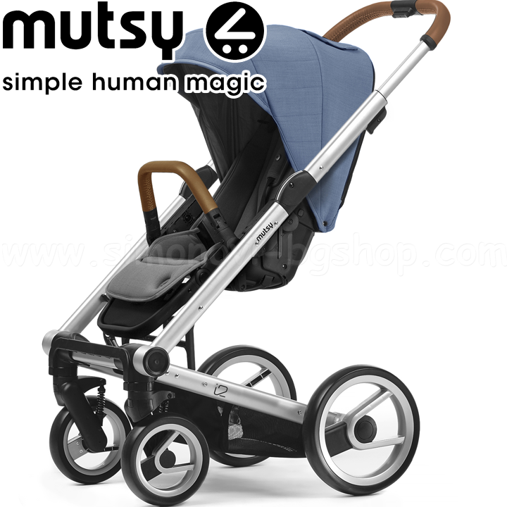 Mutsy Stroller i2 Heritage Standart Bright Blue