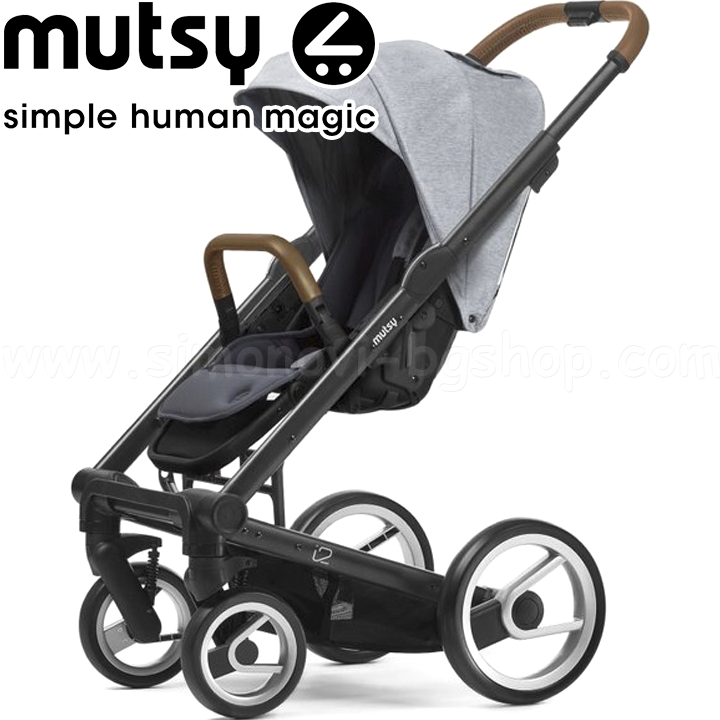 Mutsy Stroller i2 Pure Black Cloud