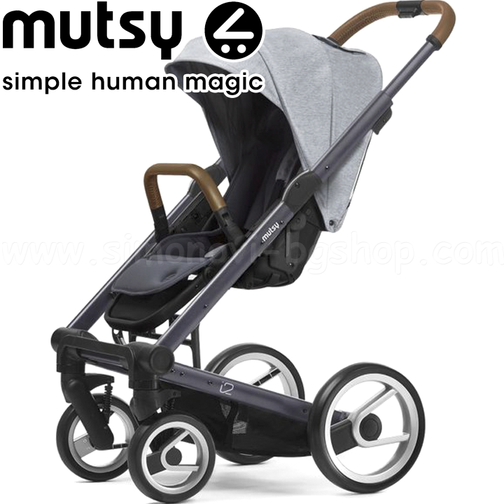Mutsy Stroller i2 Pure Dark Grey Cloud