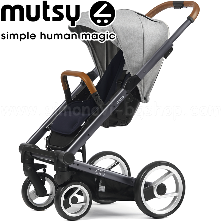 Mutsy Stroller i2 Pure Dark Grey Fog