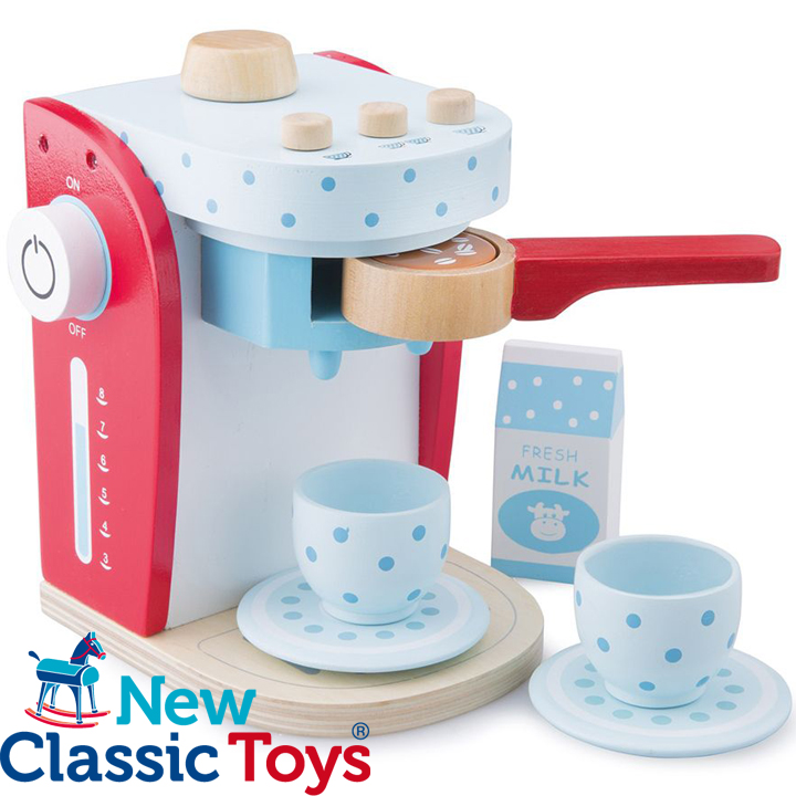 New Classic Toys Cafetieră cu puncte din lemn 10700