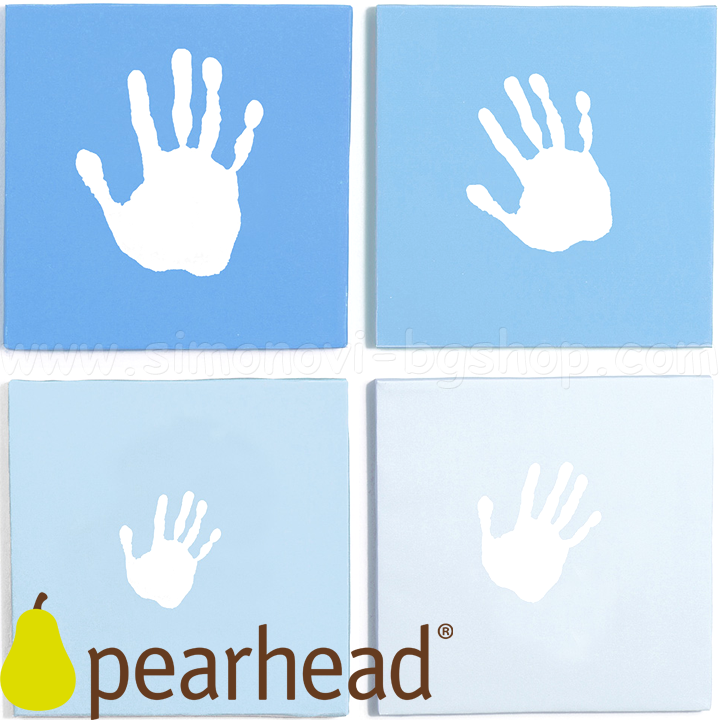 Pearhead Imprint Wall Handprint Wall Art Blue 30512