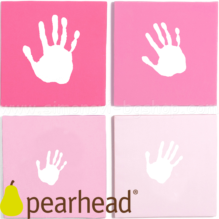 Pearhead Imprint Wall Handprint Wall Art Pink 30513