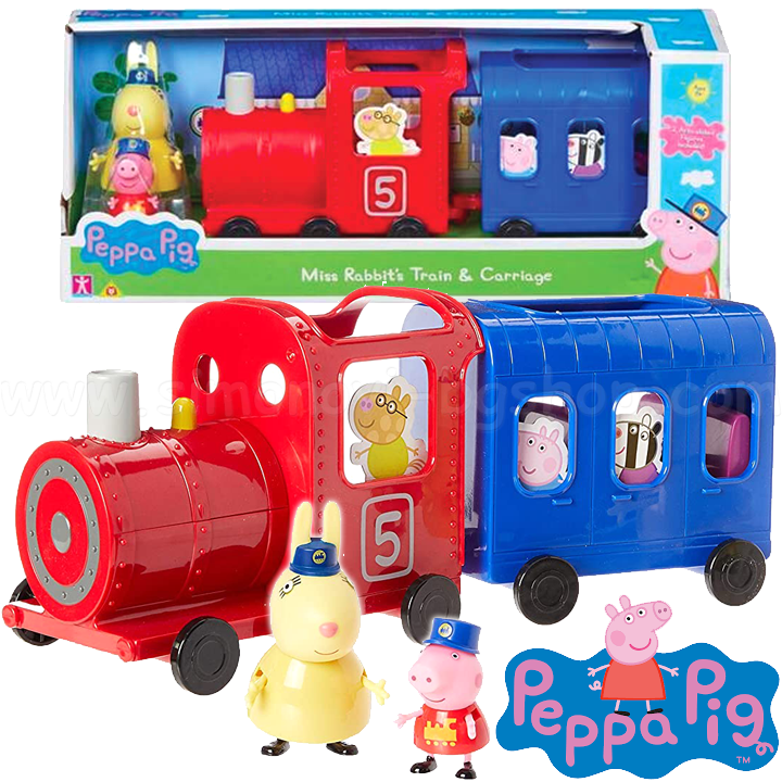 * Peppa Pig Train with two figures Miss Rabit's Train TO6152