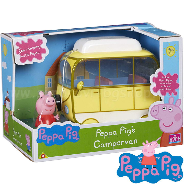 Figurină Peppa Pig cu un vehicul TO6495 pentru camper