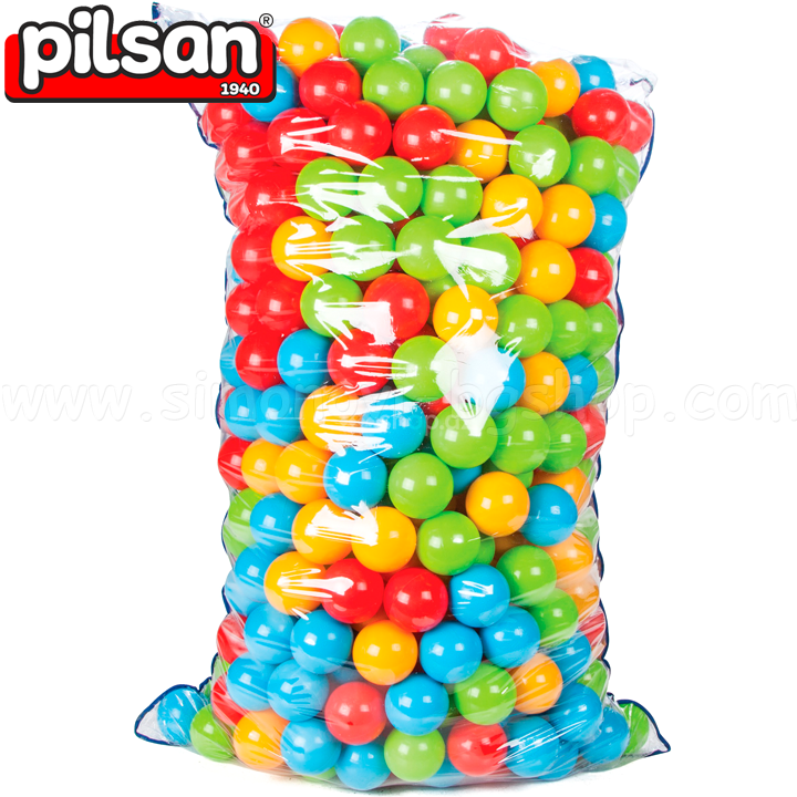 Pilsan Colored balls for playing 9cm. 500pcs. 06176