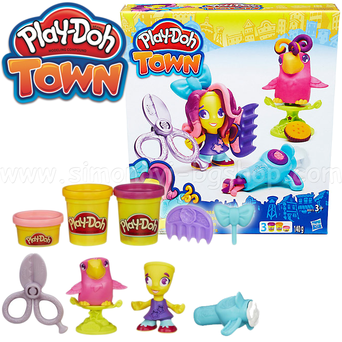 * Hasbro Joc Doh Set "Fa tunsoare" Frizerie si Bird B5973