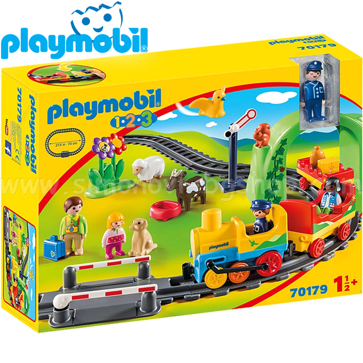 Playmobil 1-2-3  Primul meu tren set 70179