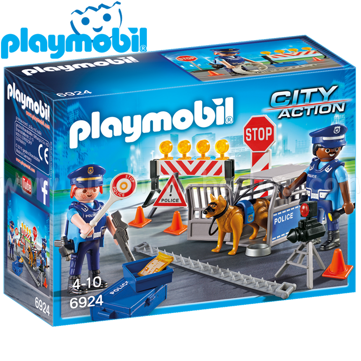 Playmobil Action Policeman Blockade 6924