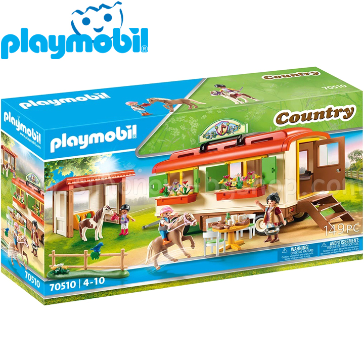 Playmobil Country  Adăpost mobil pentru ponei 70510