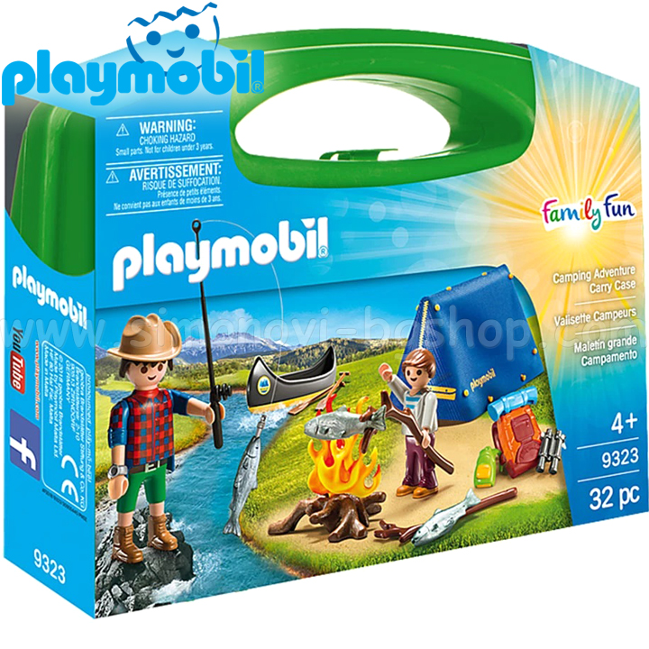 Playmobil Family Fun Adventure camping într-o servietă portabilă