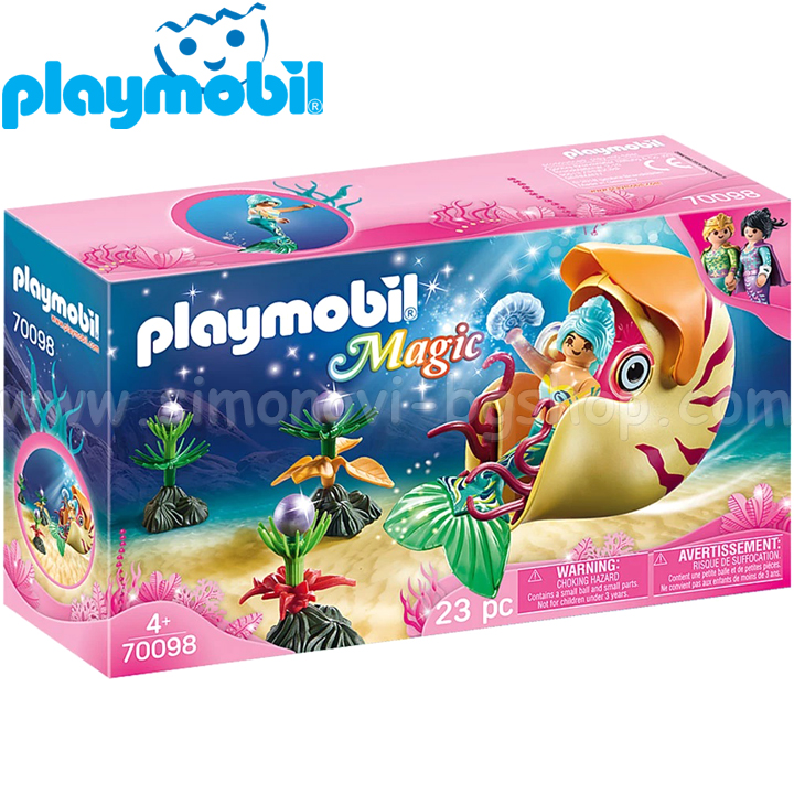 Playmobil Magic Mermaid in the Sea Snail 70098