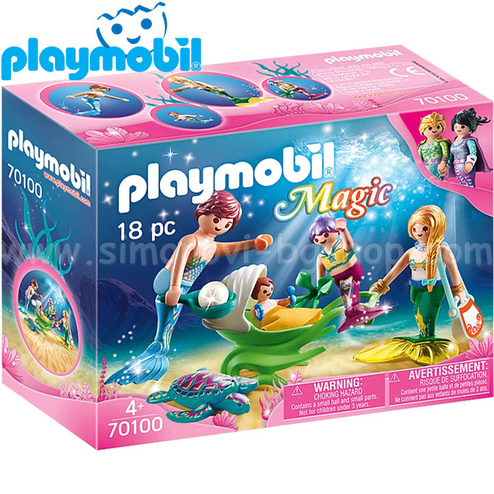 Playmobil Magic Family cu carucior midie 70100
