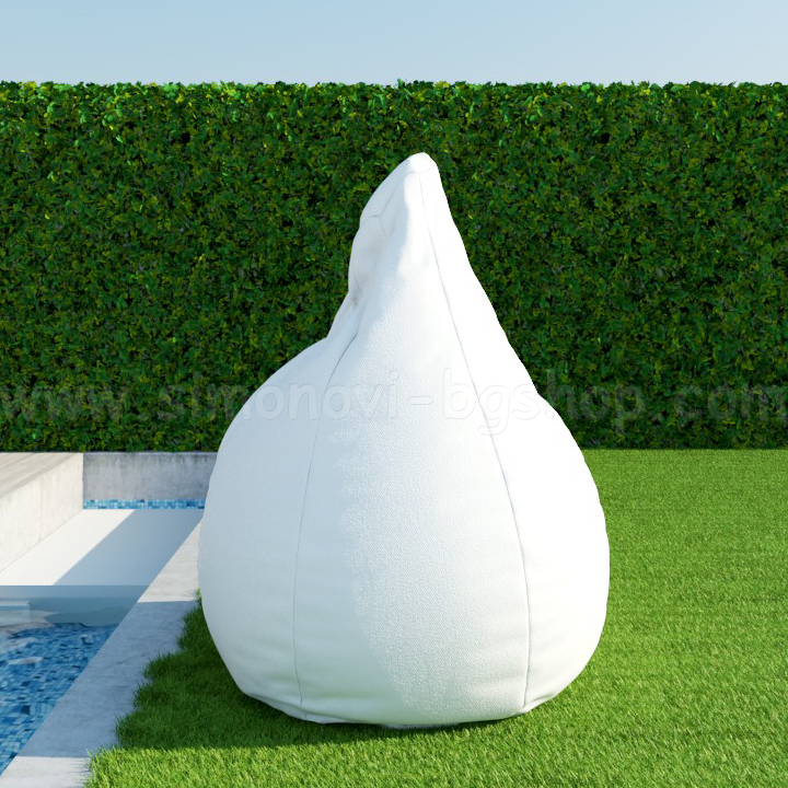 * Large Pear POOF with waterproof damask