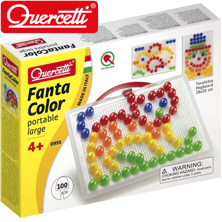 Quercetti Mosaic 100 Parts Fantacolor 955 019122