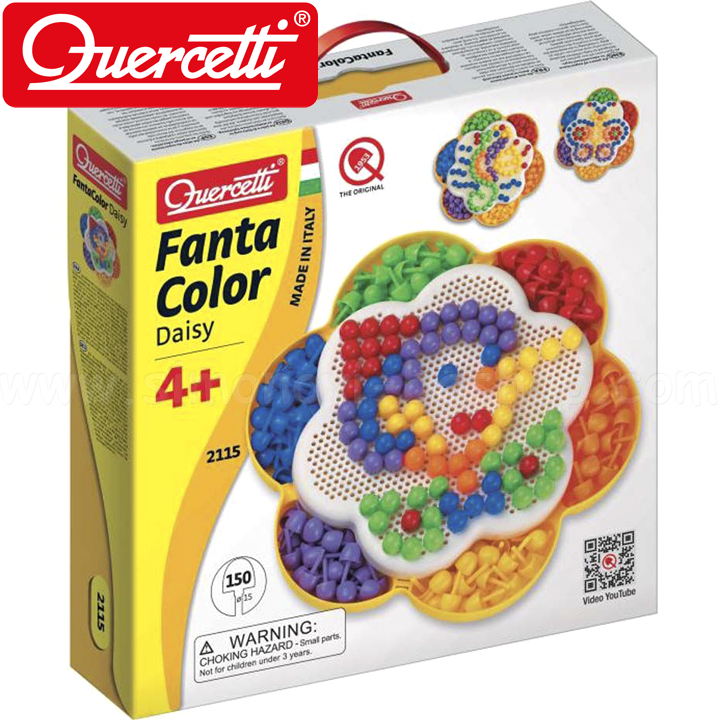 Quercetti Mosaic 150 Parts Fantacolor Daisy 2115 019124