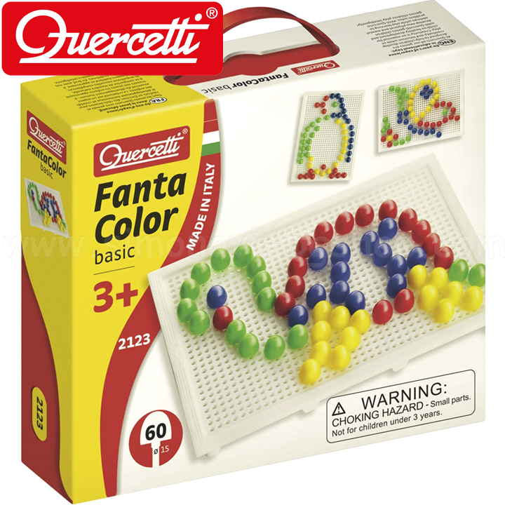 Quercetti Mosaic 60 Parts Fantacolor 029690