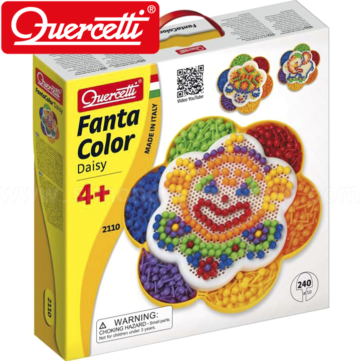 Quercetti Mosaic 240 Parts Fantacolor Daisy 2110 019123