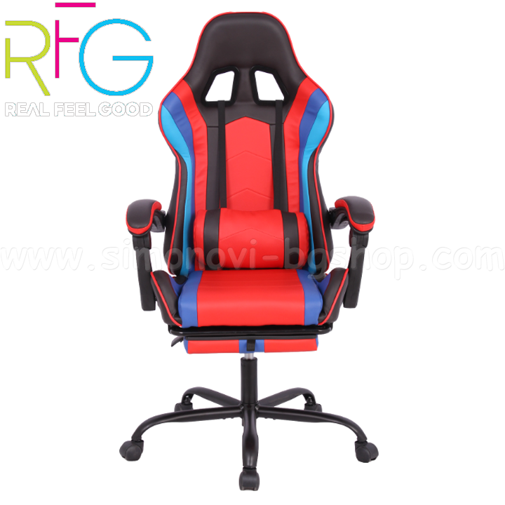 * RFG Ergonomic gaming chair "Max Game" made of eco-leather Black/Red 4010200084