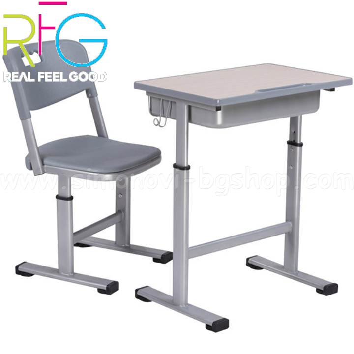 * RFG Student ergonomic desk with chair Ergo School in gray 4020120097