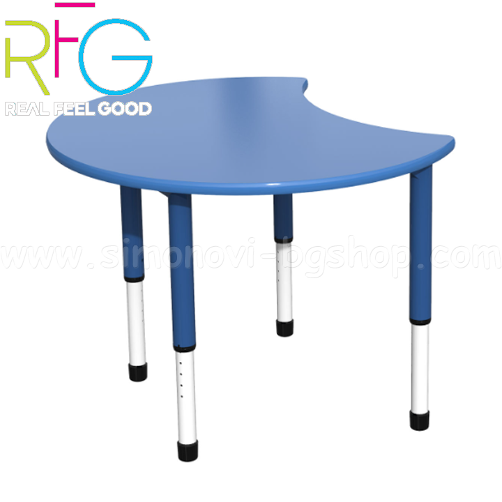* RFG Moon School Table with Adjustable Height in Blue 4020120571
