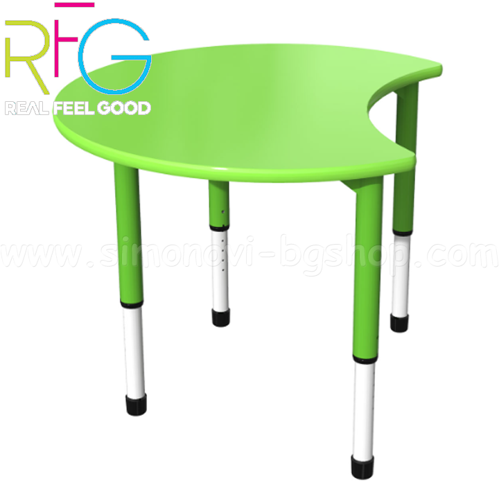 * RFG Moon School Table with Adjustable Height in Green 4020120572