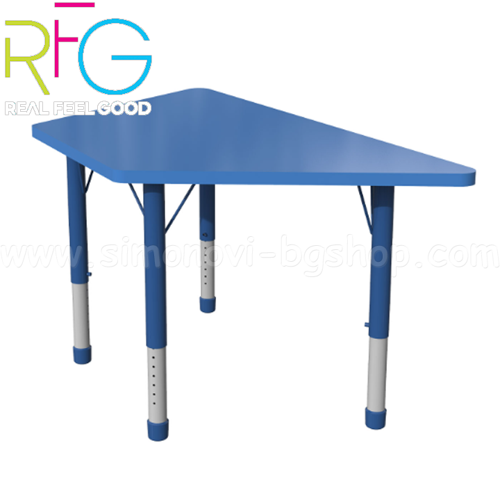 * RFG Student table "Trapez" with adjustable height in blue 4020120575