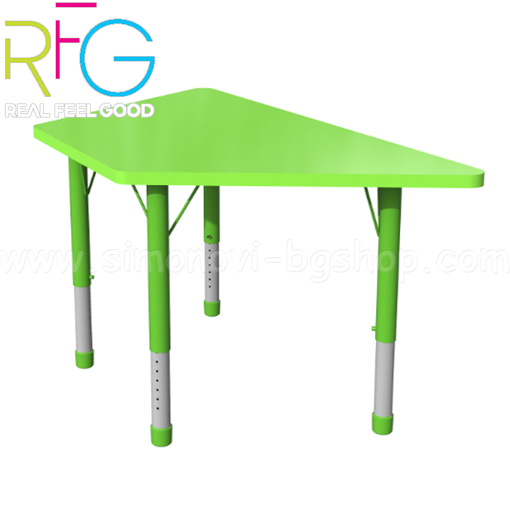 * RFG Student table "Trapez" with adjustable height in green 4020120576