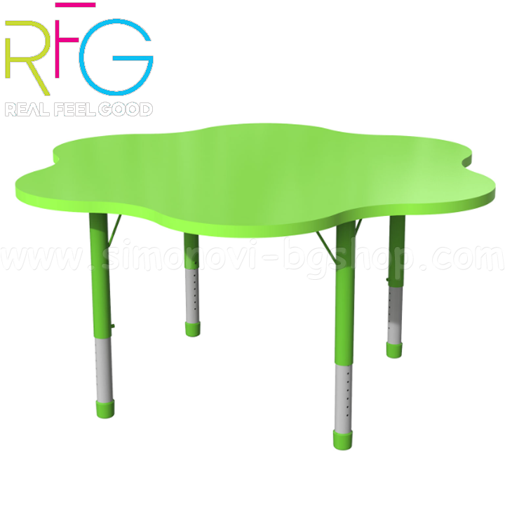 * RFG Student table "Flowers" with adjustable height in green 4020120578