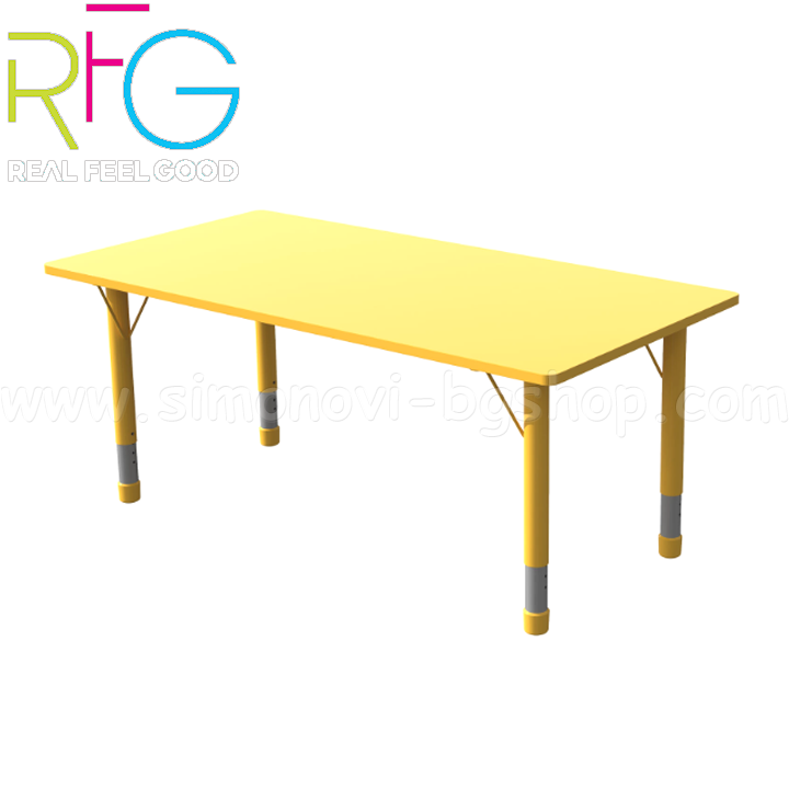 * RFG Student table "Fresh" with adjustable height in yellow 4020120579