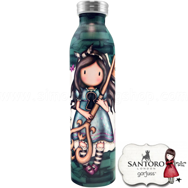 2023 Gorjuss Thermo Water Bottle 600ml Curiosity 1103GJ07