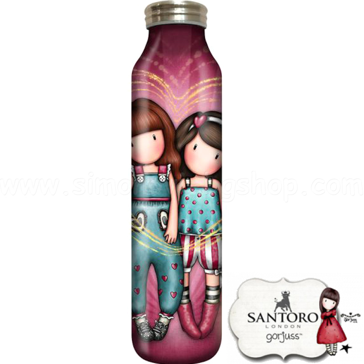 2023 Gorjuss Thermo Water Bottle 600ml Fireworks 1103GJ06