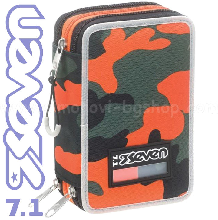 Seven 7.1 Student Complete 3-Zip Camo 73424 Geantă de toaletă