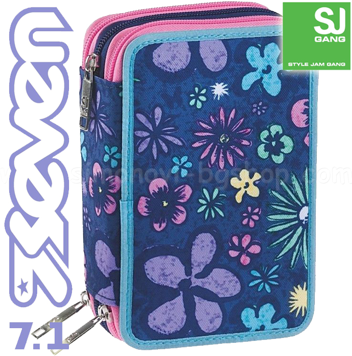 Seven 7.1 School Complete 3-Zip Wingly Girl 73771 Geantă de toaletă
