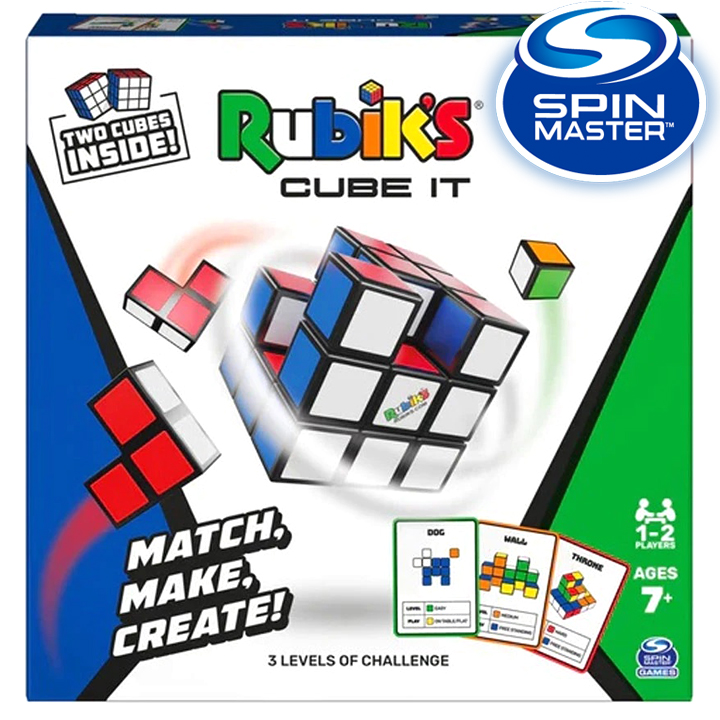 Cube It puzzle game, with rubik's cubes