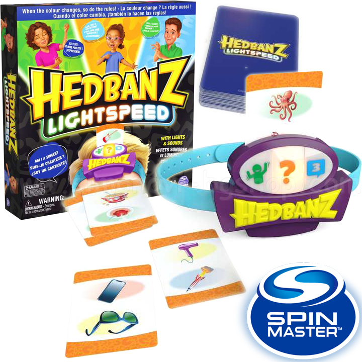 * Spin Master   "  " Lightspeed HEDBANZ 6068653