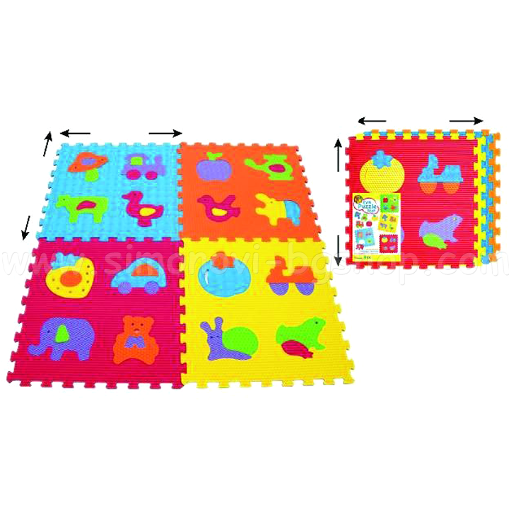 Sun Ta Toys - Soft carpet - Puzzle "Animals" 4 parts ST-8402B3