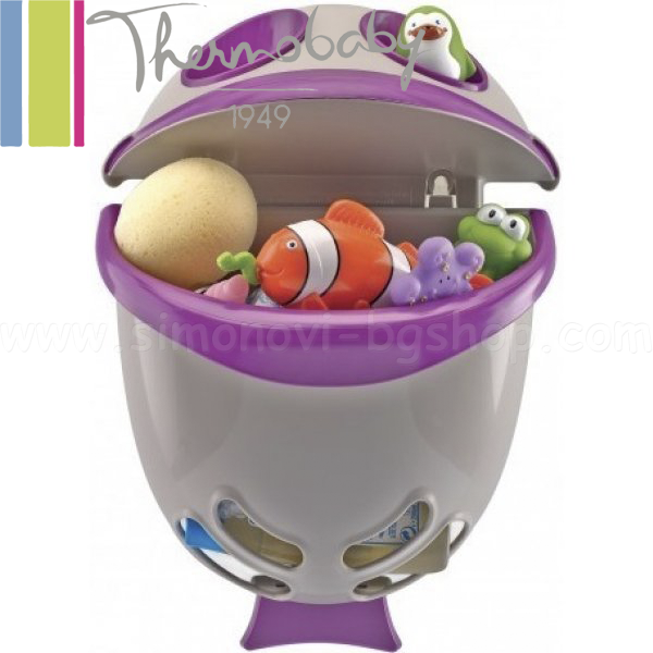 Thermobaby Bath towel Bubble Fish Lilac 2138051