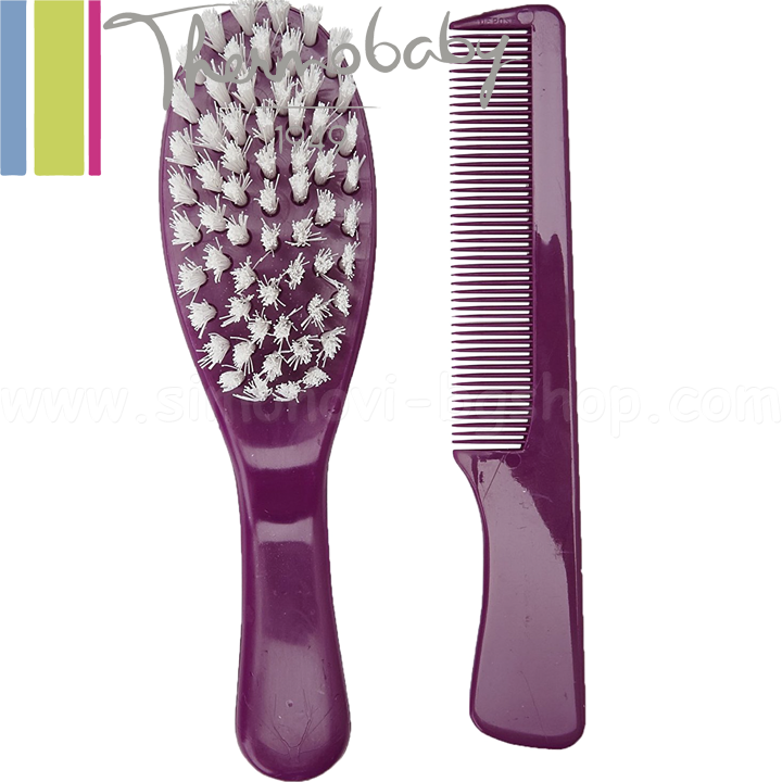 Thermobaby Set of hair brush and hair comb Lilac 2141091