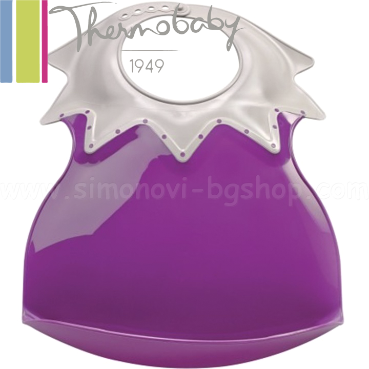 Thermobaby Plastic Bib Arlequin Lilac 2154051