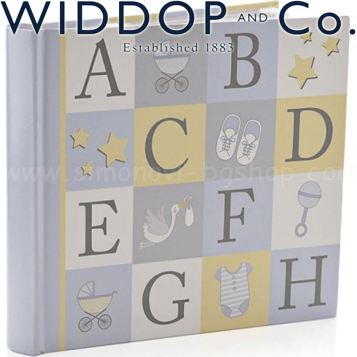 Widdop and Co. Celebrations Large photo album Baby ABC Blue CG1917B
