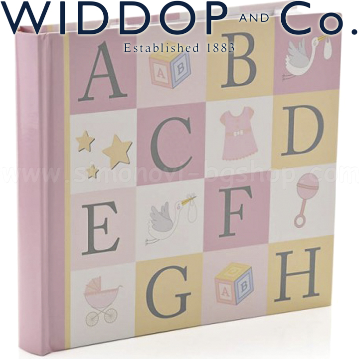 Widdop and Co. Celebrations Large photo album Baby ABC Pink CG1917P