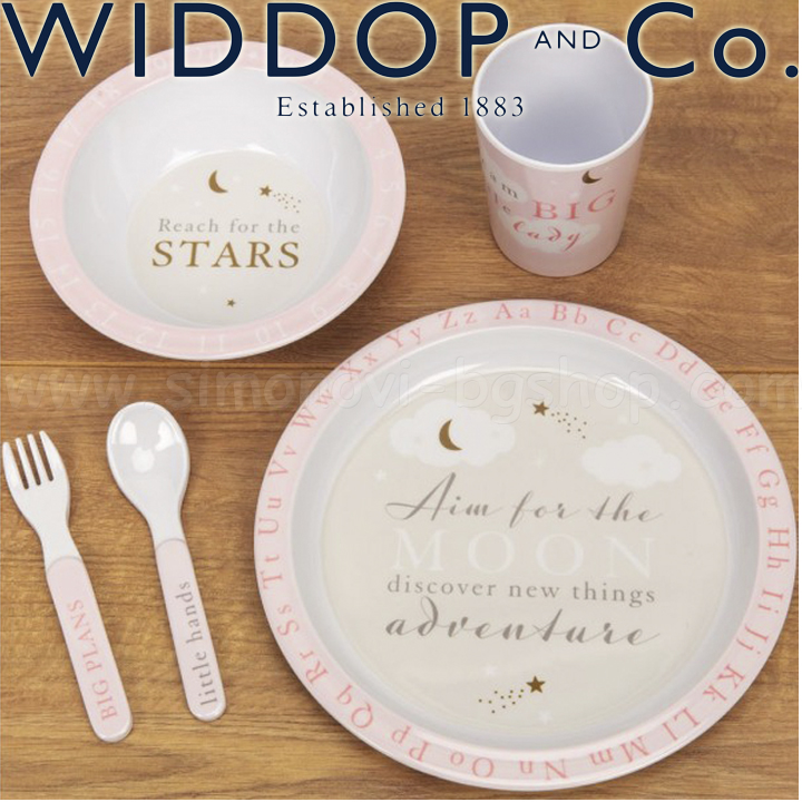 Widdop and Co. Bambino Melamine feeding set Pink CG1738P