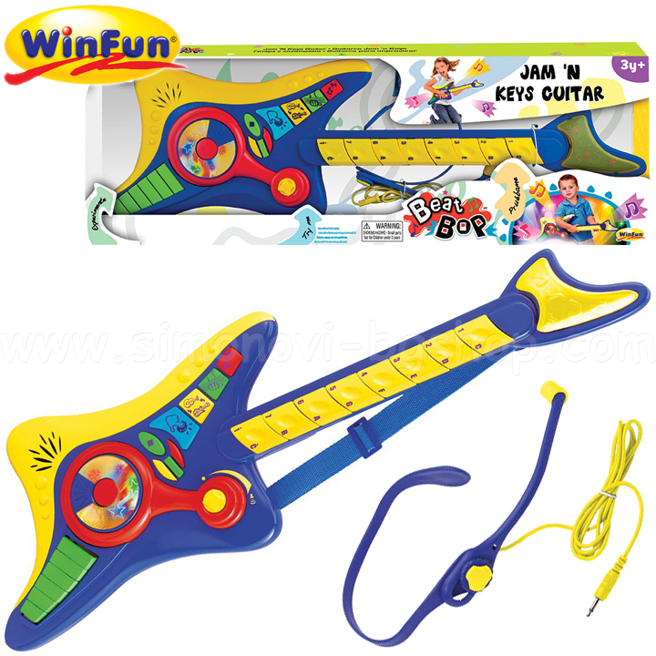 Winfun Beat Bop Baby  Rock guitar with a microphone for playing 2042