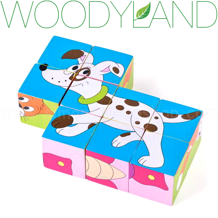 * WoodyLand Cuburi copaci cu animale 91178