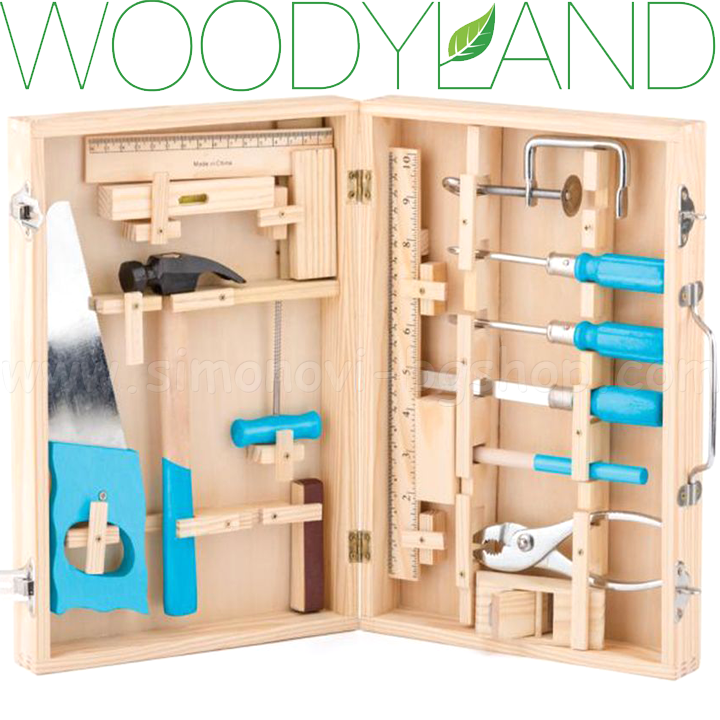 * Set de instrumente Woodyland în servietă 91800