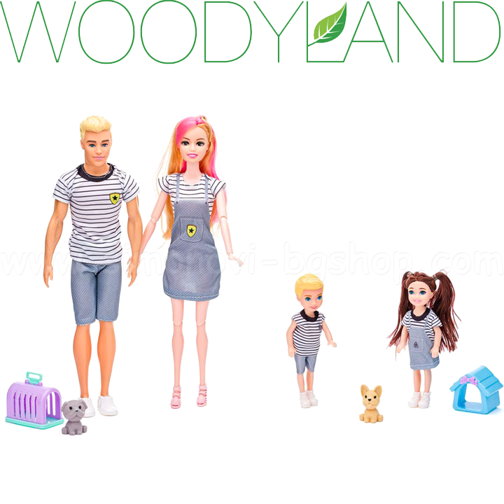 * Woodyland Barbie Doll Family with Accessories 90621